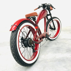 IN STOCK - Cooler King 750S RED EDITION eBike - 48v, Retro Style Electric Bike