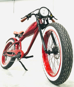 IN STOCK - Cooler King 750S RED EDITION eBike - 48v, Retro Style Electric Bike