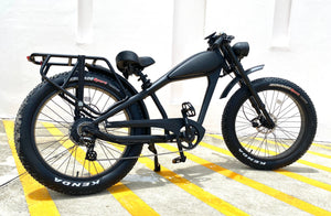 IN STOCK - Cooler King 750ST BLACK EDITION eBike - 48v, Retro Style Electric Bike